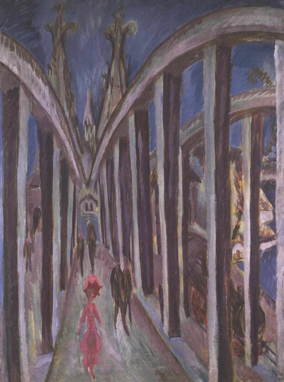 Rhine Bridge by Ernst Ludwig Kirchner