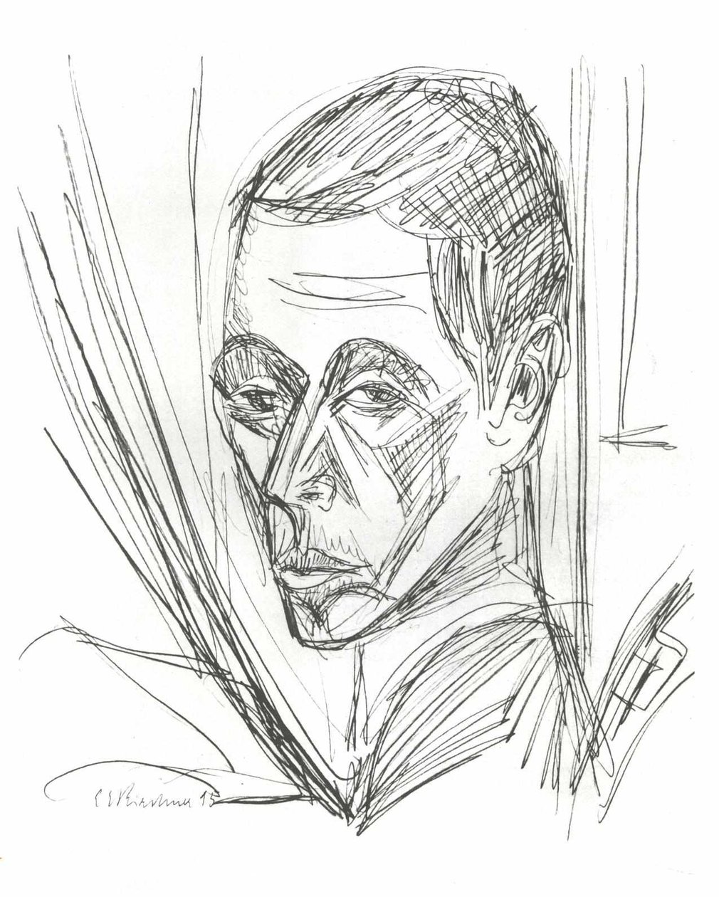 Self-portrait by Ernst Ludwig Kirchner