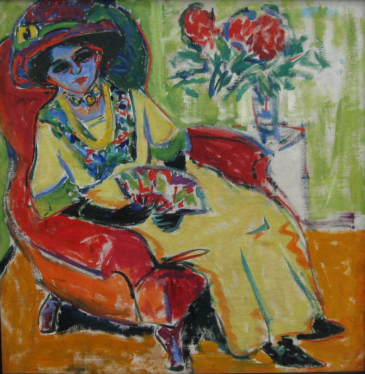 Seated Lady by Ernst Ludwig Kirchner