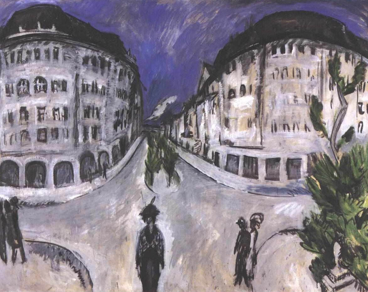 Street by the Schöneberg City Park by Ernst Ludwig Kirchner