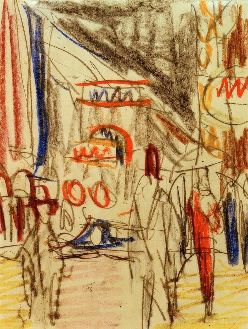 Street Scene by Ernst Ludwig Kirchner
