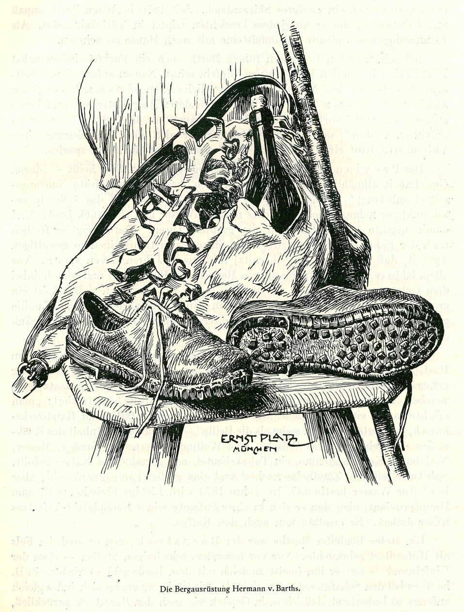 The Mountaineering Equipment of Hermann von Barth by Ernst Platz