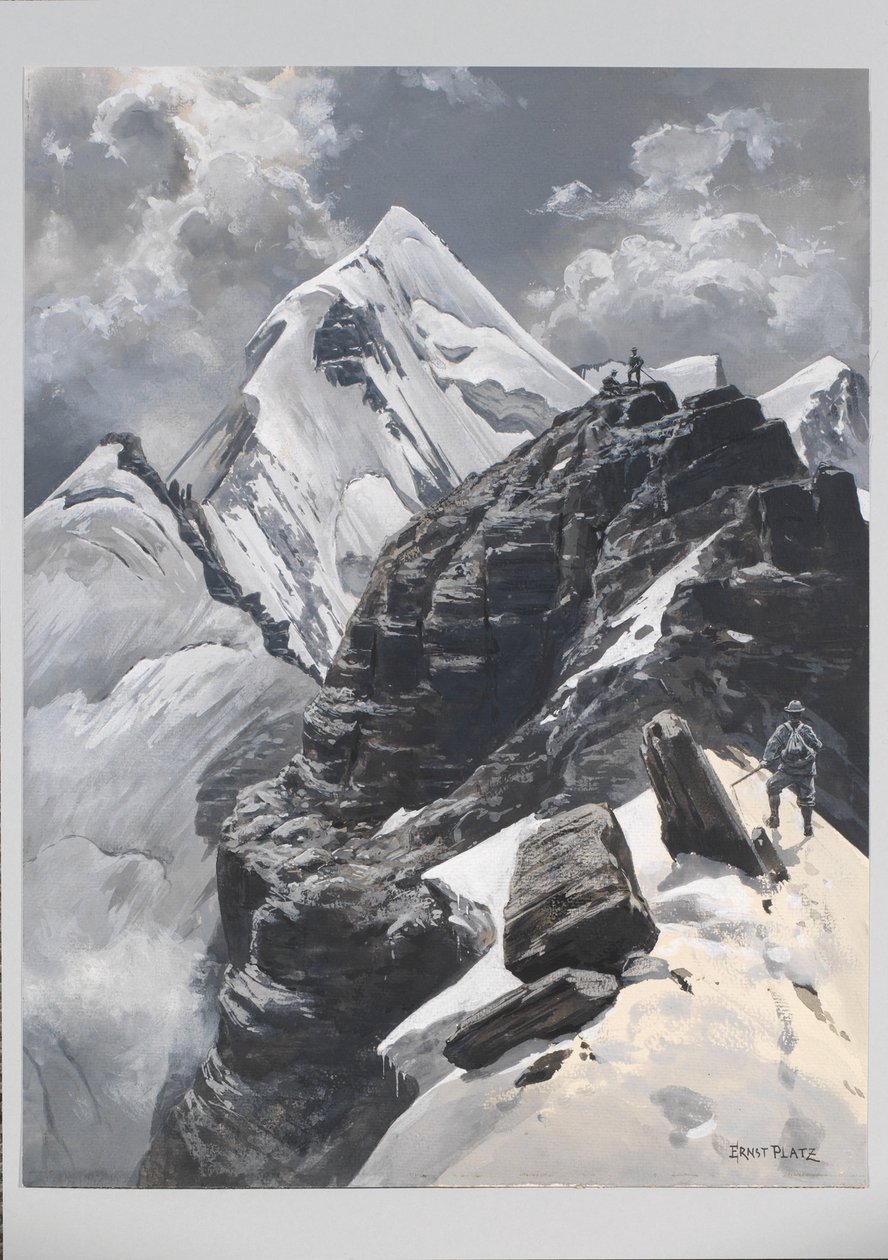 Ernst Platz, Schollhornplatte, Watzmann East Face by Ernst Platz