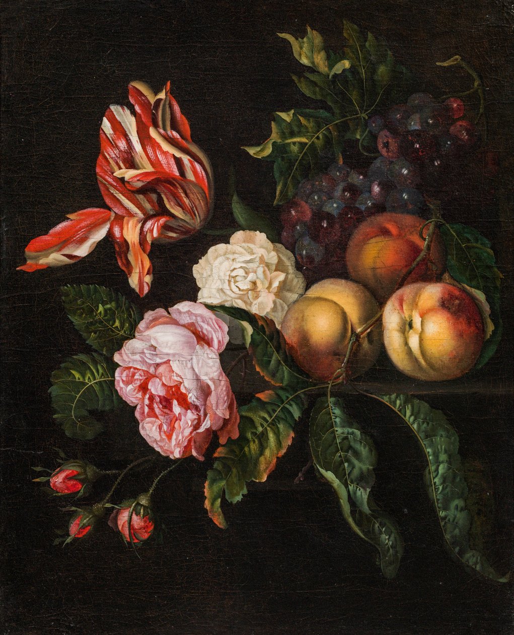 Still Life with Peaches by Ernst Stuven