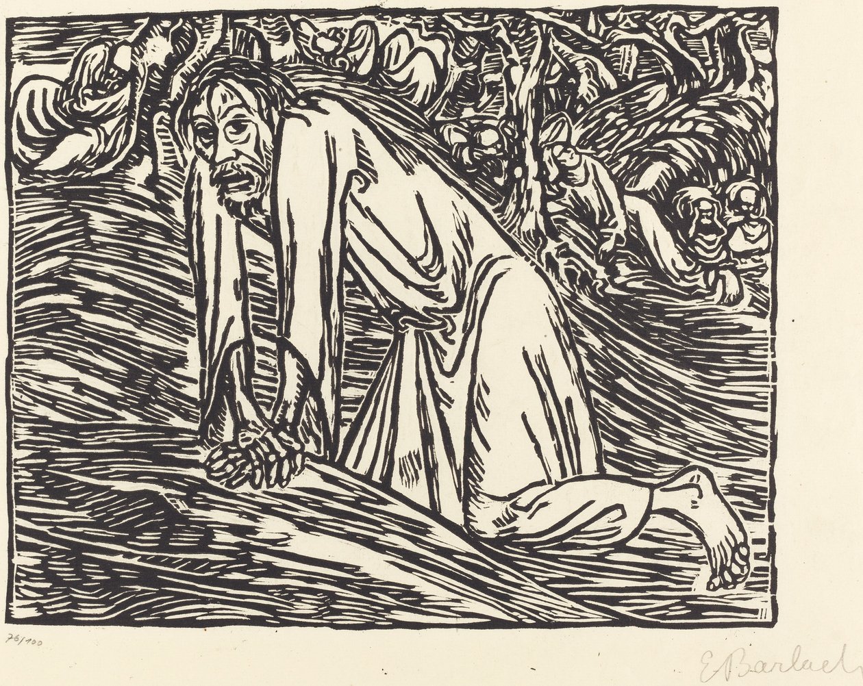 Christ in Gethsemane, 1919 by Ernst Barlach