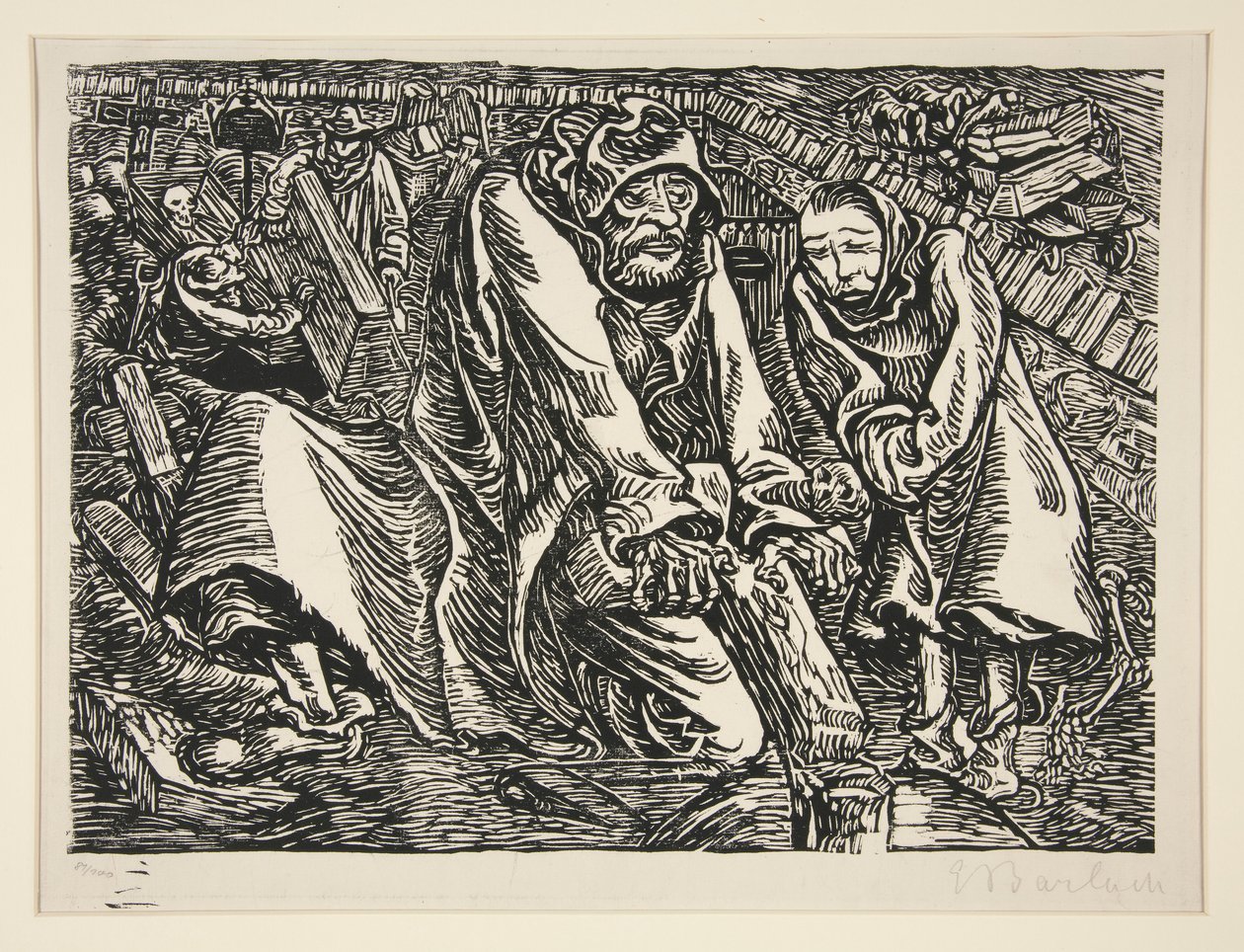 Cross and Grave Robbers by Ernst Barlach