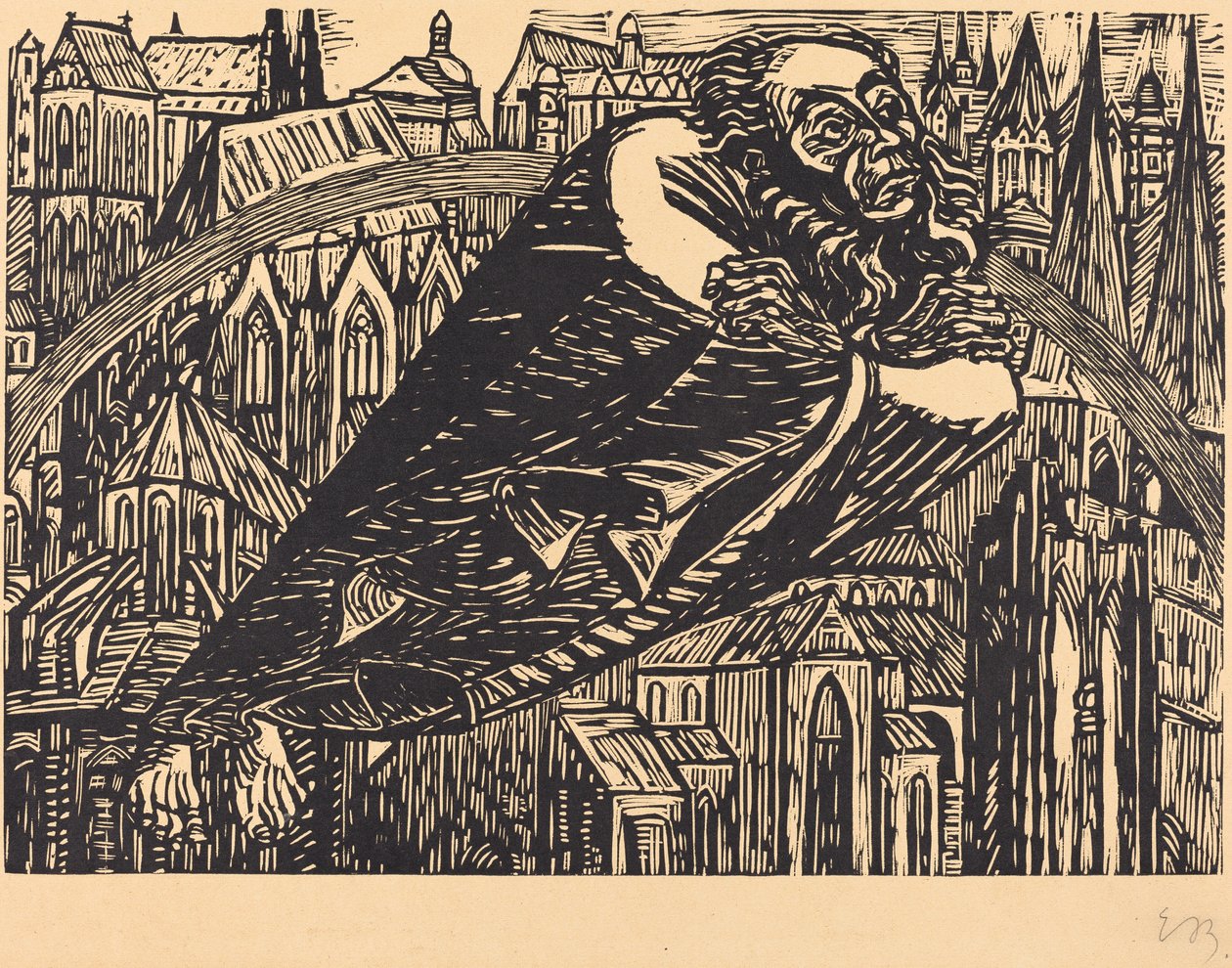 The Cathedrals, 1920 by Ernst Barlach