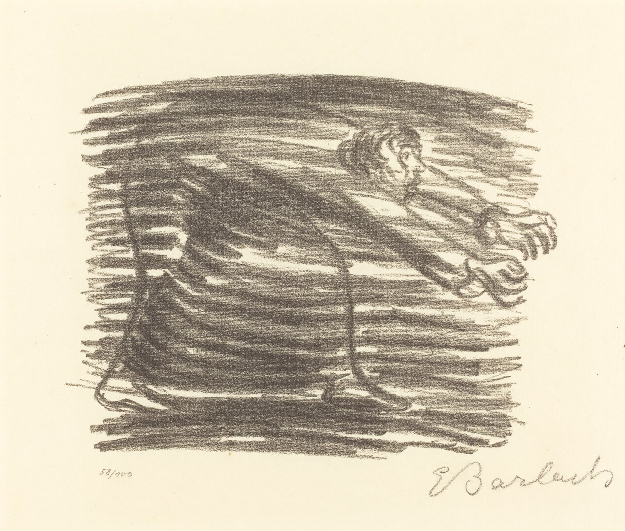 Walk in the Shadow by Ernst Barlach