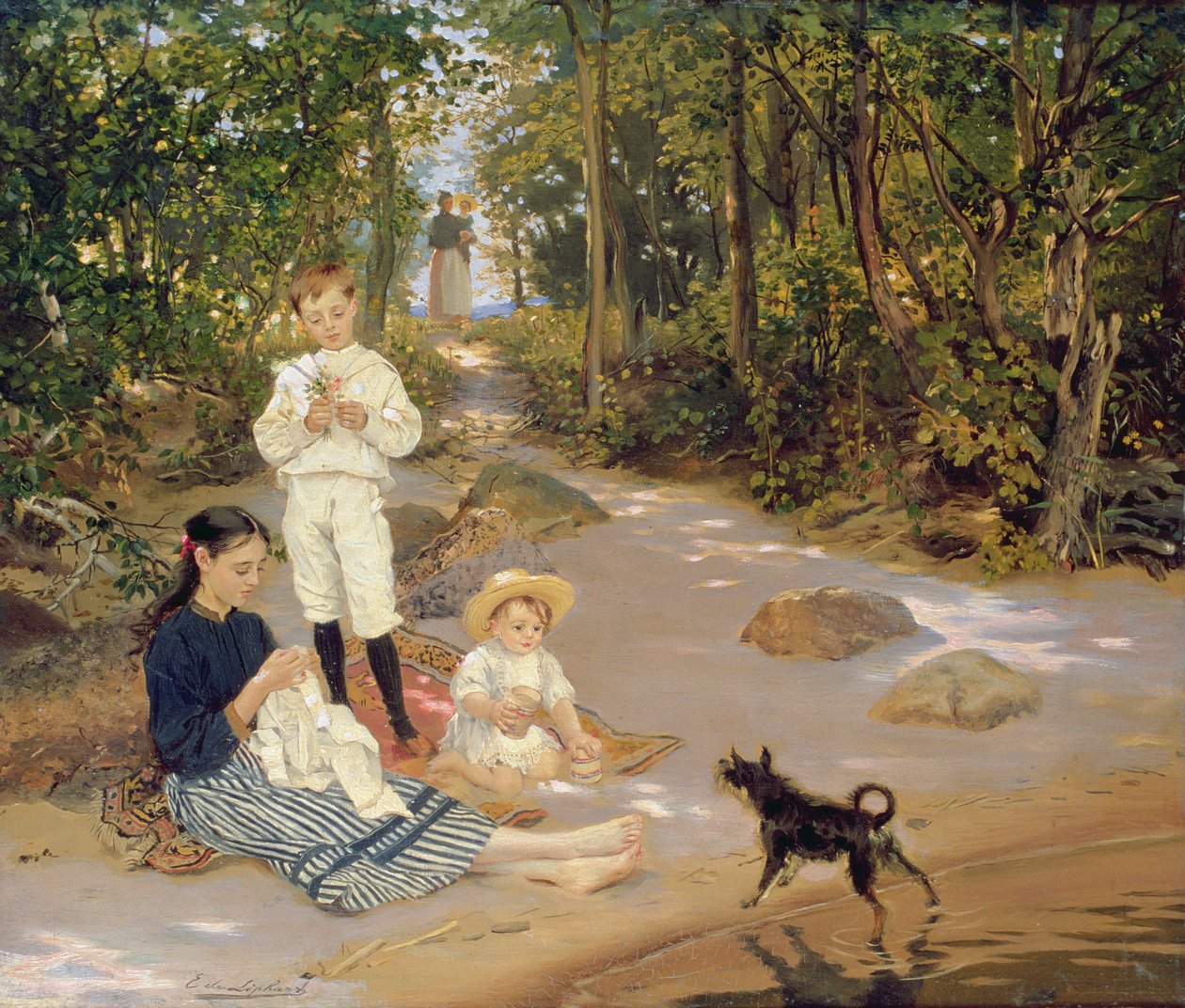 Artists Family by Ernst Friedrich von Liphardt