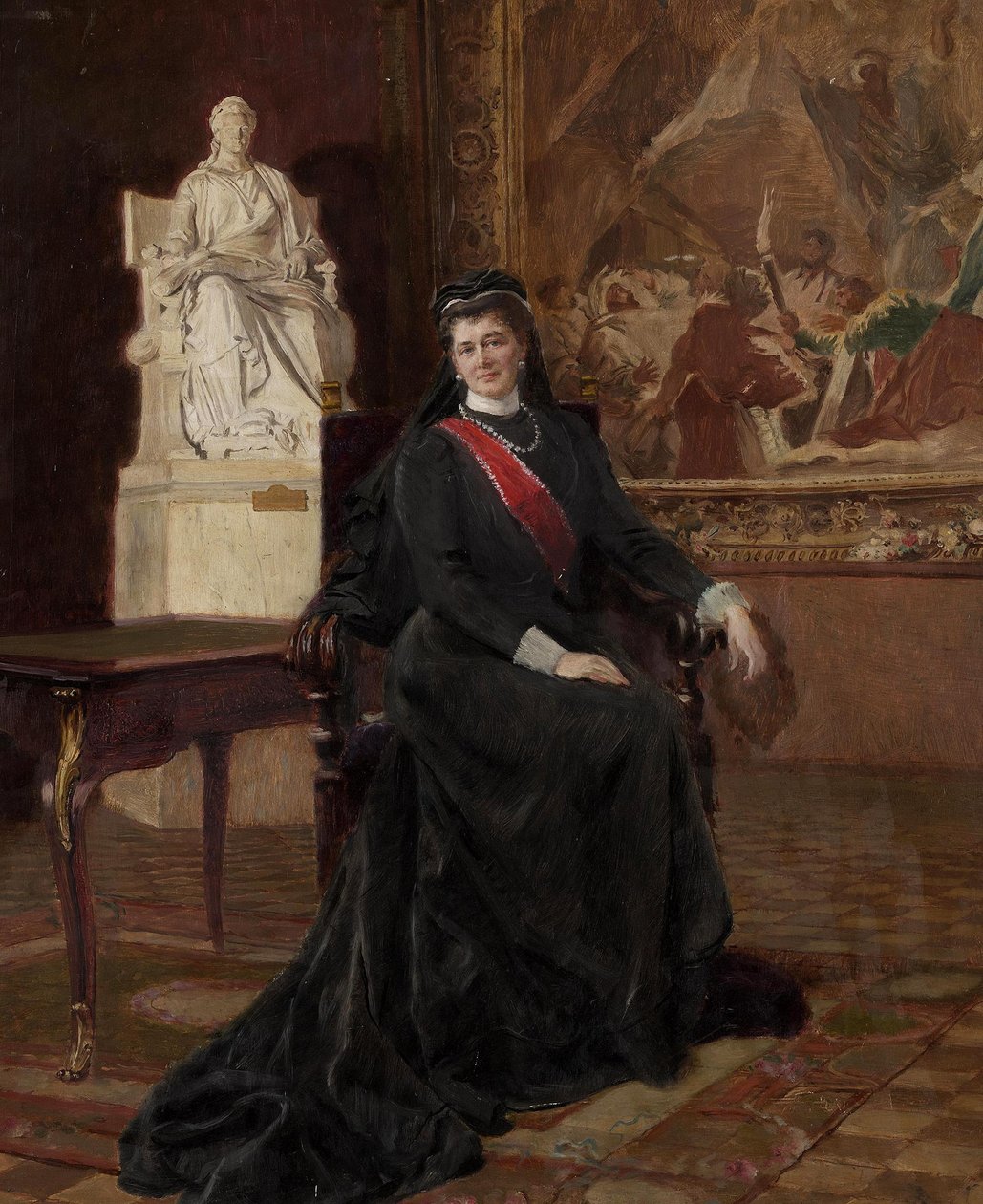 Grand Duchess Maria Pavlovna of Russia as a Widow by Ernst Friedrich von Liphart