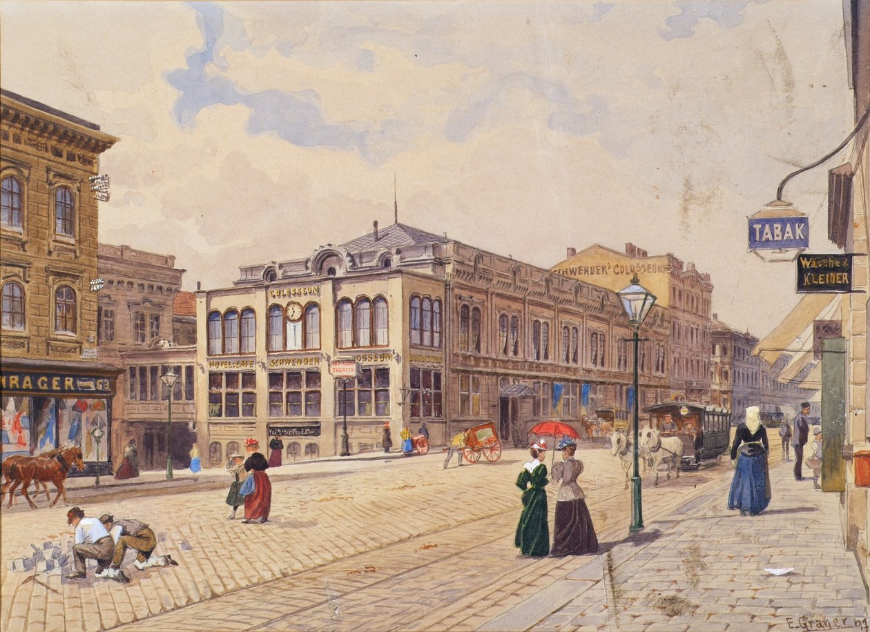 Schwendergasse in Vienna with Schwender