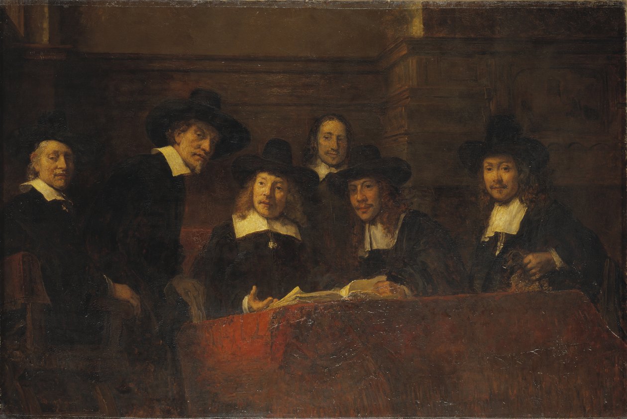 Staalmeesters, After Rembrandt by Ernst Josephson