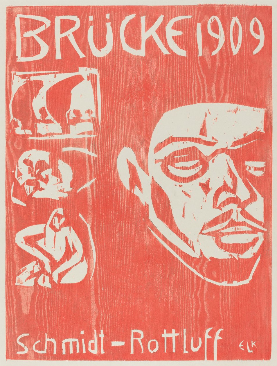 Cover of the Fourth Yearbook of the Artist Group the Brucke, 1909 by Ernst Ludwig Kirchner