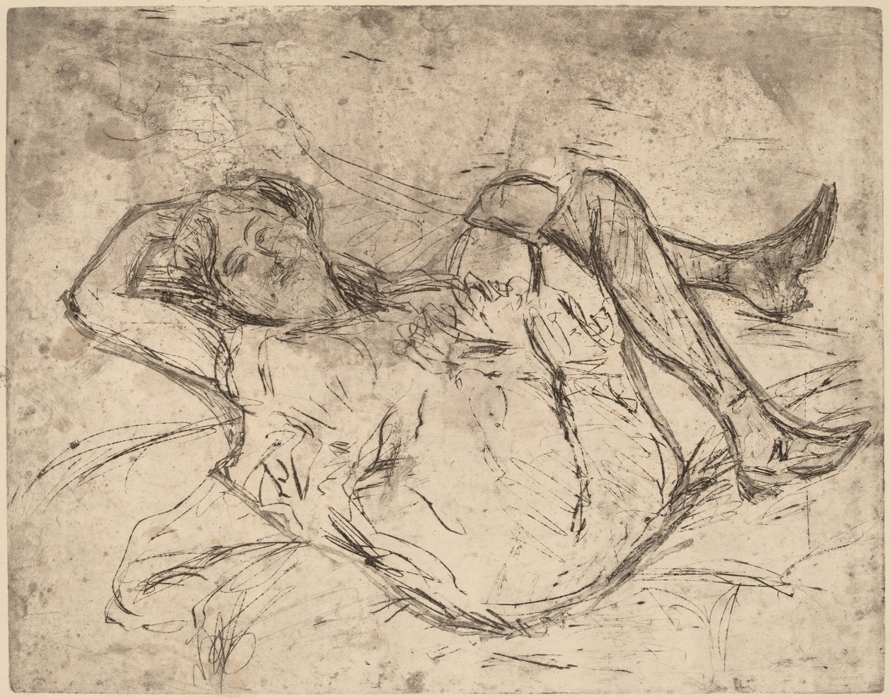 Dreaming Girl by Ernst Ludwig Kirchner