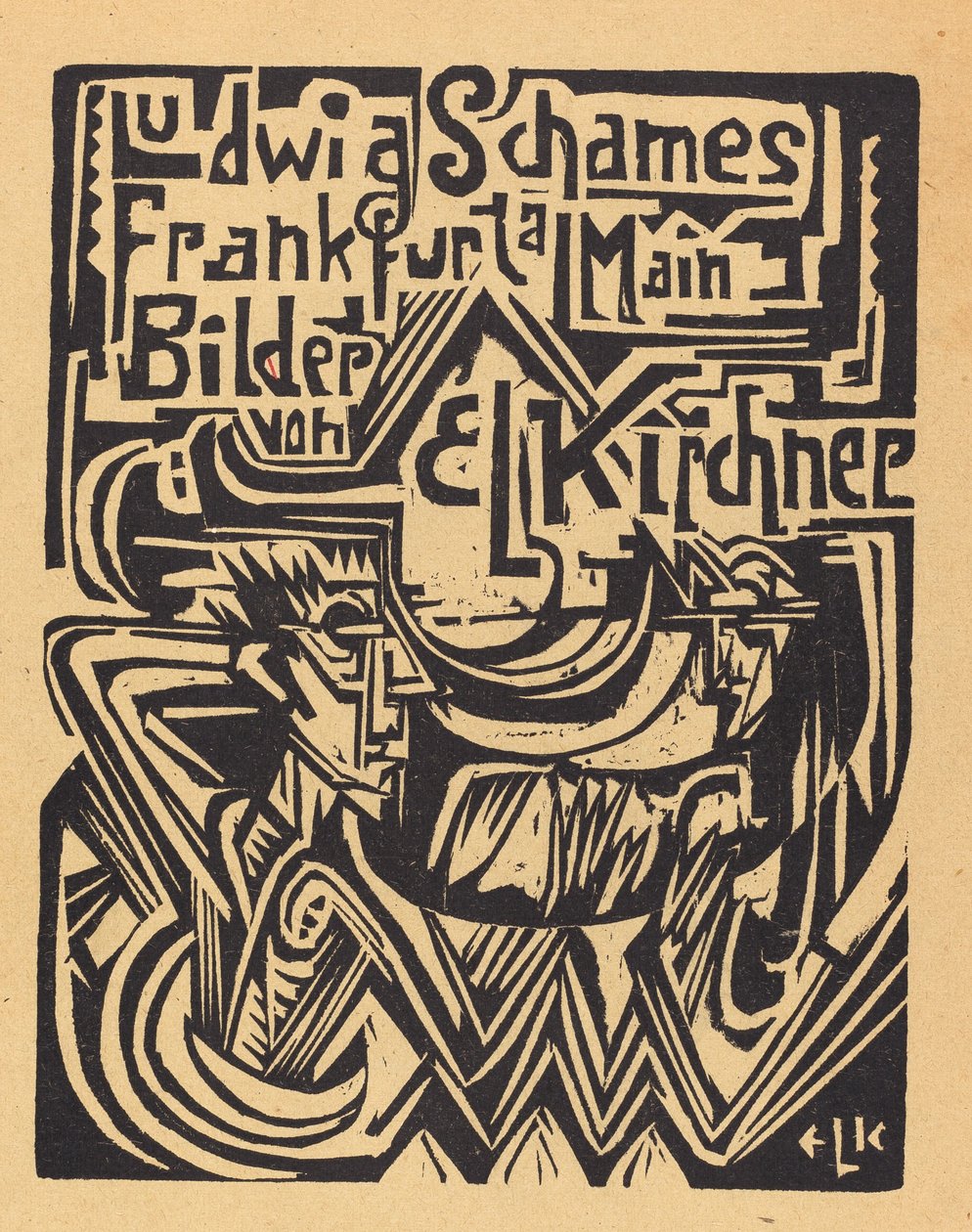 Ludwig Schames Frankfurt a Main Bilder von E L Kirchner, 1919 by Ernst Ludwig Kirchner