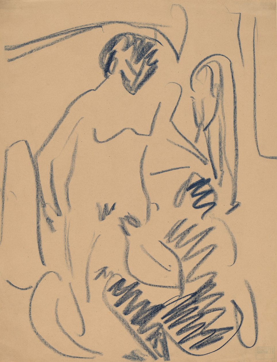 Nude on the Beach by Ernst Ludwig Kirchner