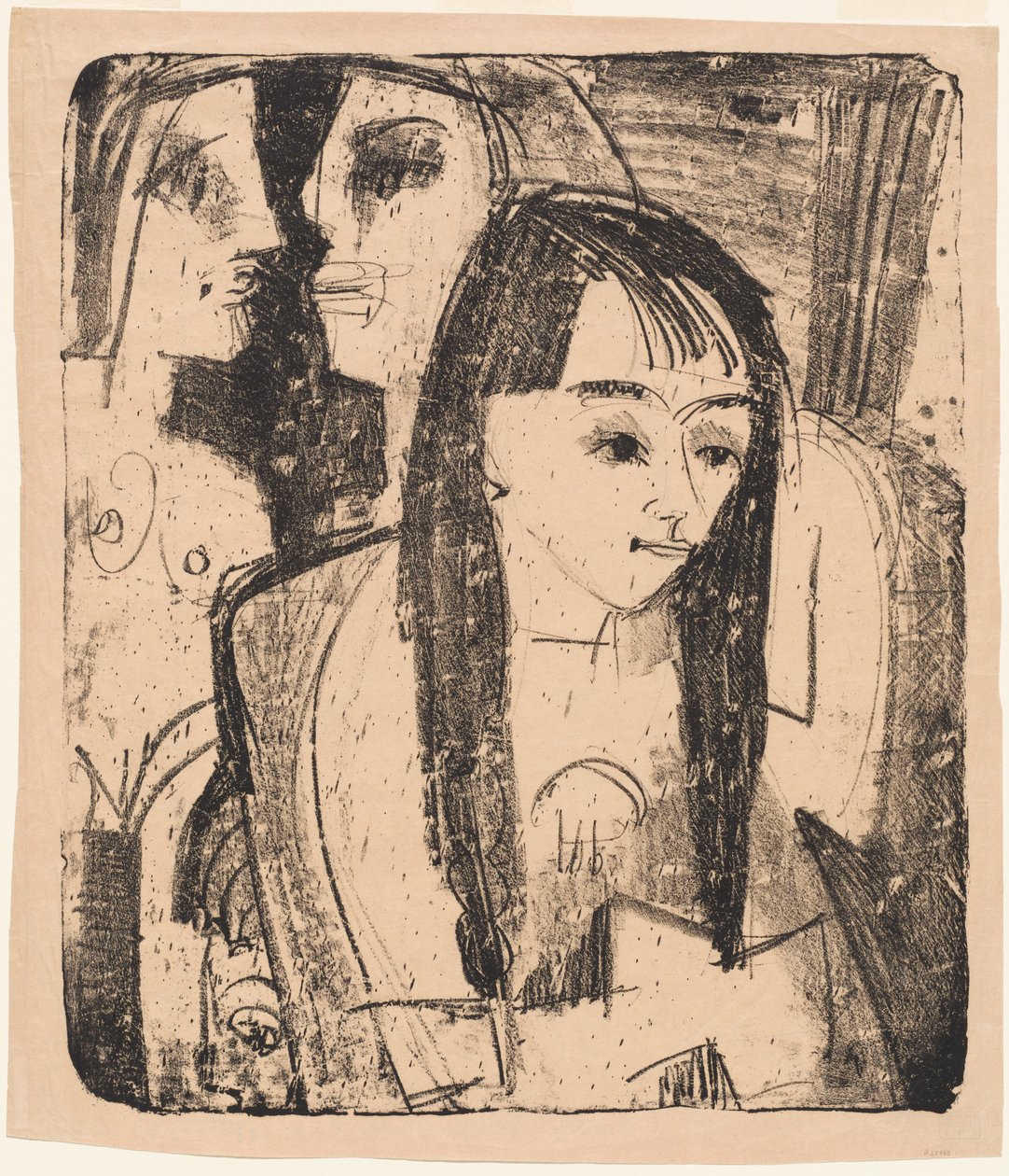 Portrait of a Girl by Ernst Ludwig Kirchner
