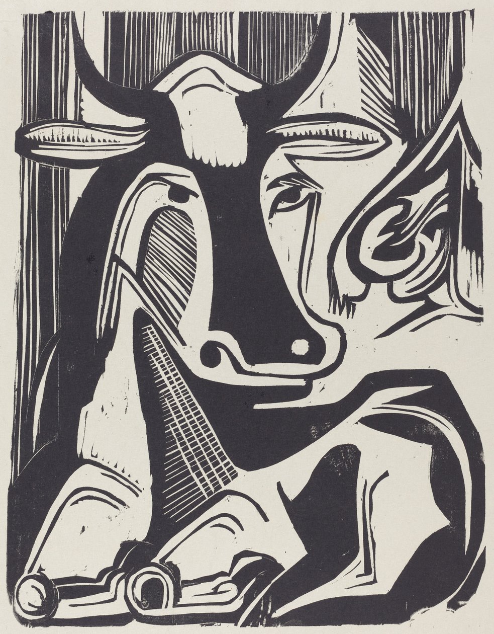 The Large Cow Lying Down, 1929 by Ernst Ludwig Kirchner