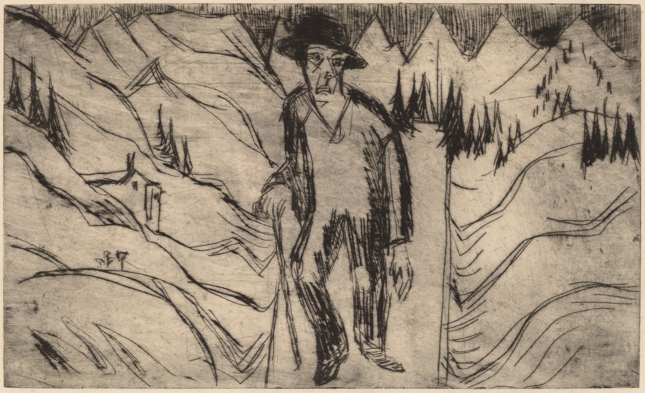 The Wanderer, 1922 by Ernst Ludwig Kirchner