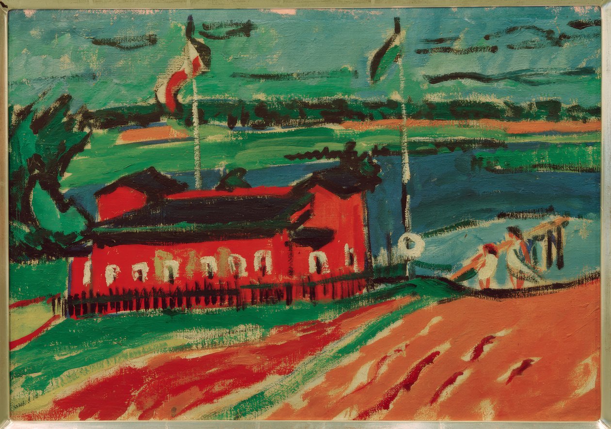 Bathing Facility near Dresden by Ernst Ludwig Kirchner