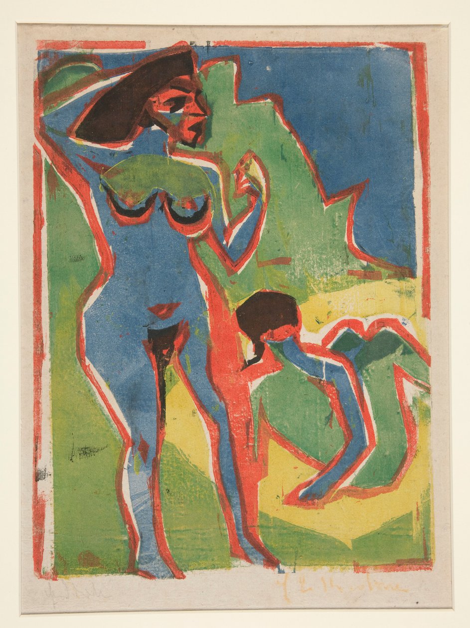 Bathing Women - Moritzburg by Ernst Ludwig Kirchner