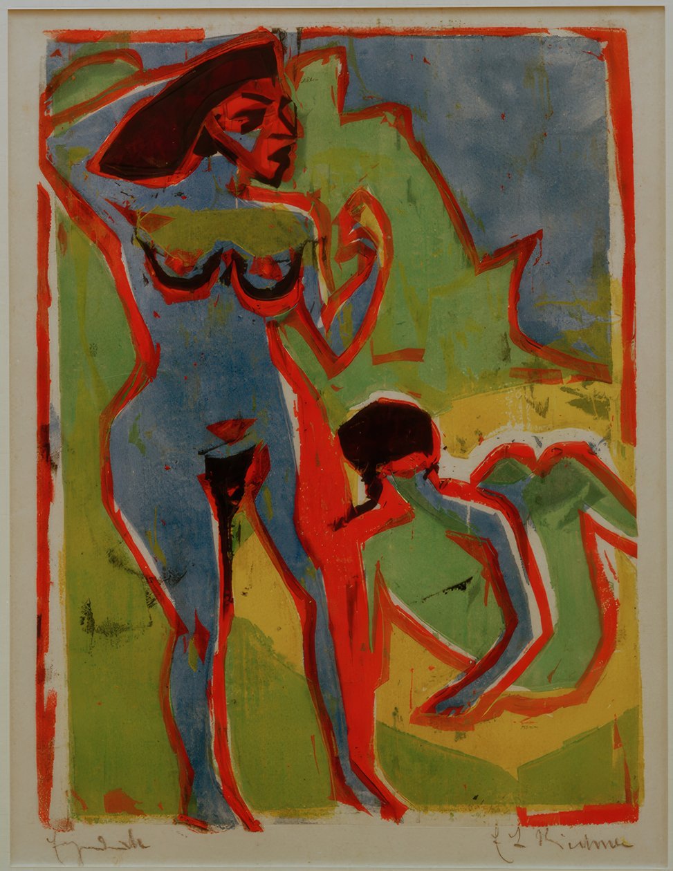 Bathing Women in Moritzburg by Ernst Ludwig Kirchner