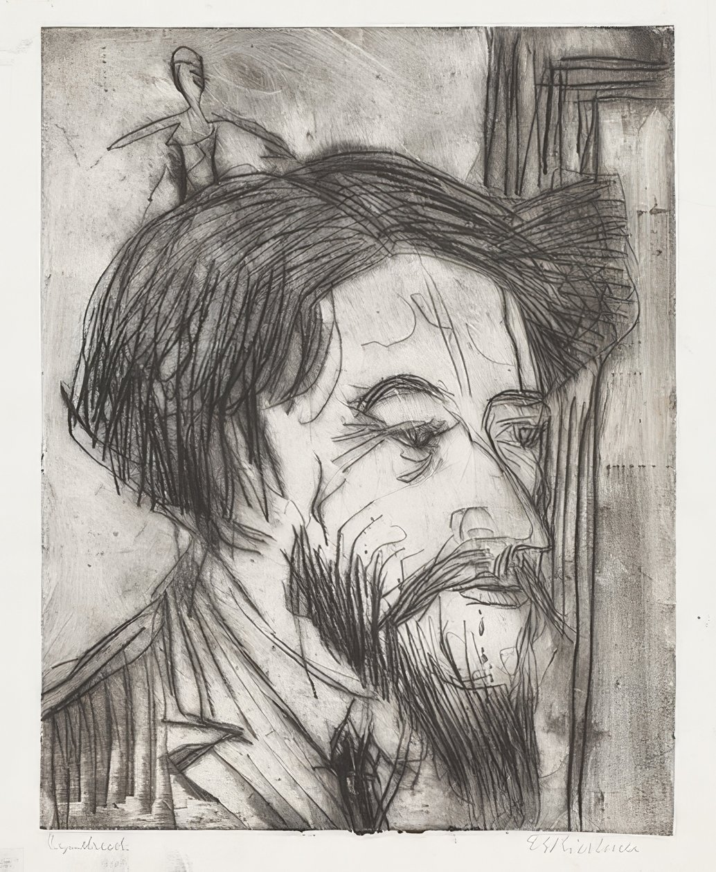 Portrait of Professor Enrico Padua by Ernst Ludwig Kirchner