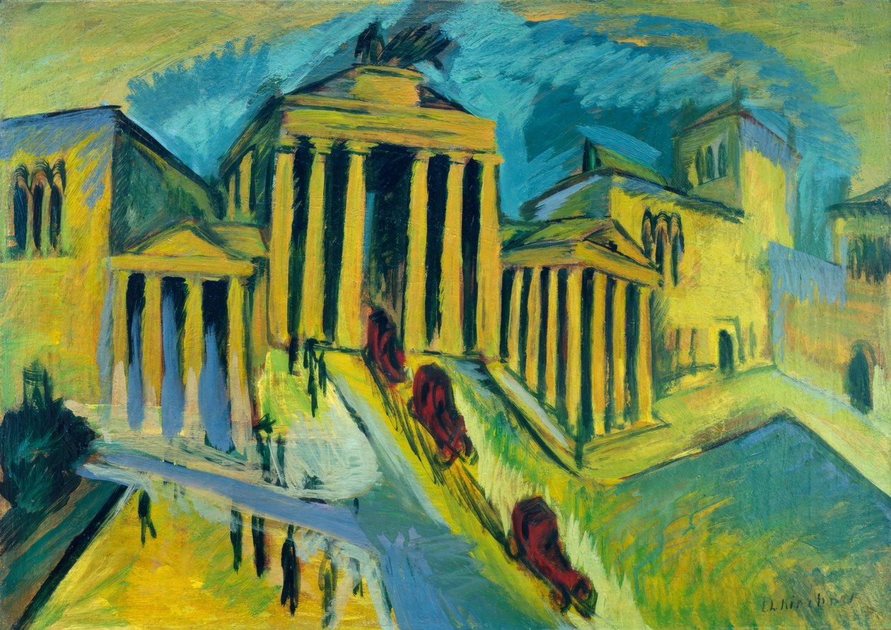 Brandenburg Gate, Berlin by Ernst Ludwig Kirchner