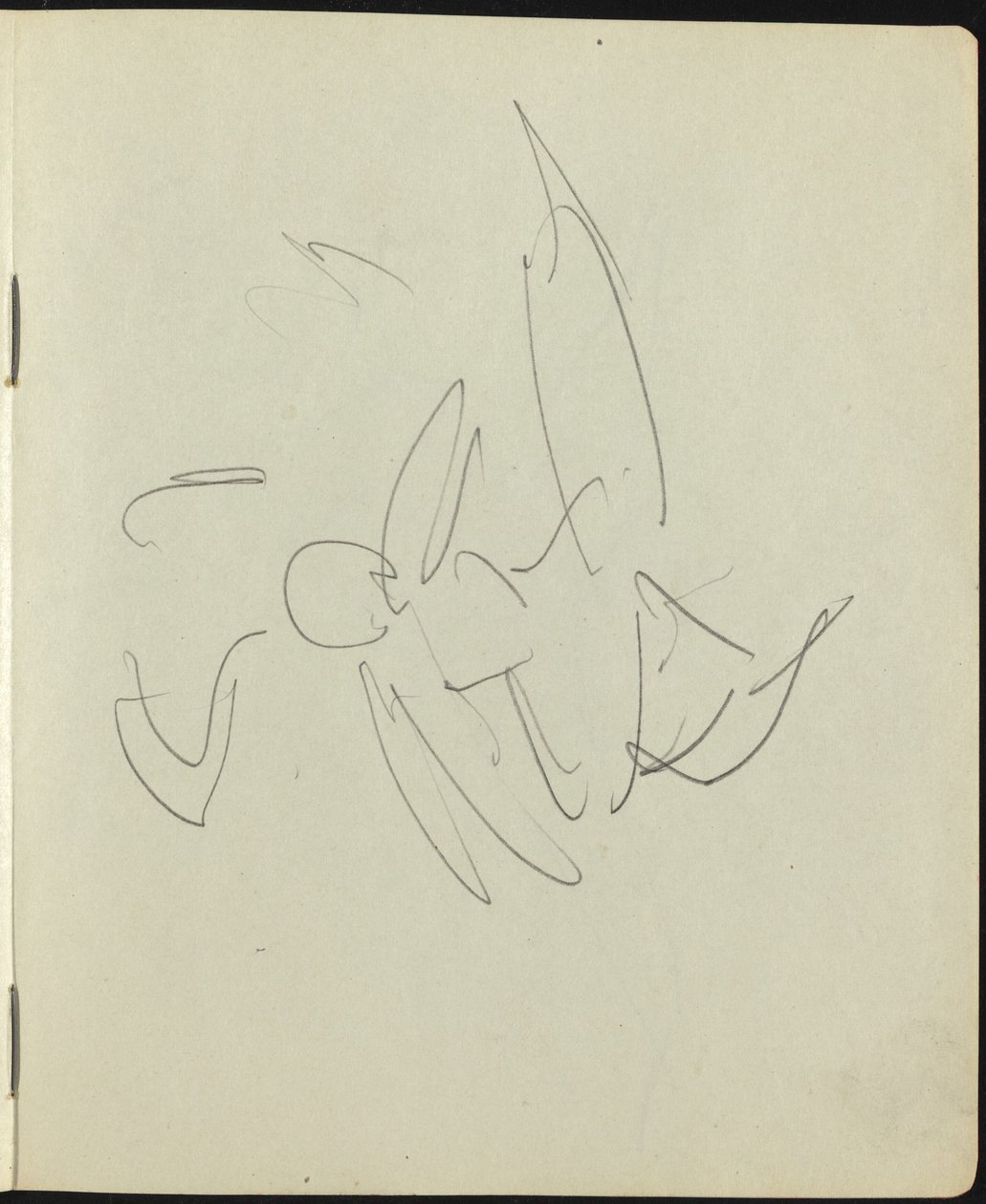Dancers and Performers (Page from a Sketchbook) by Ernst Ludwig Kirchner