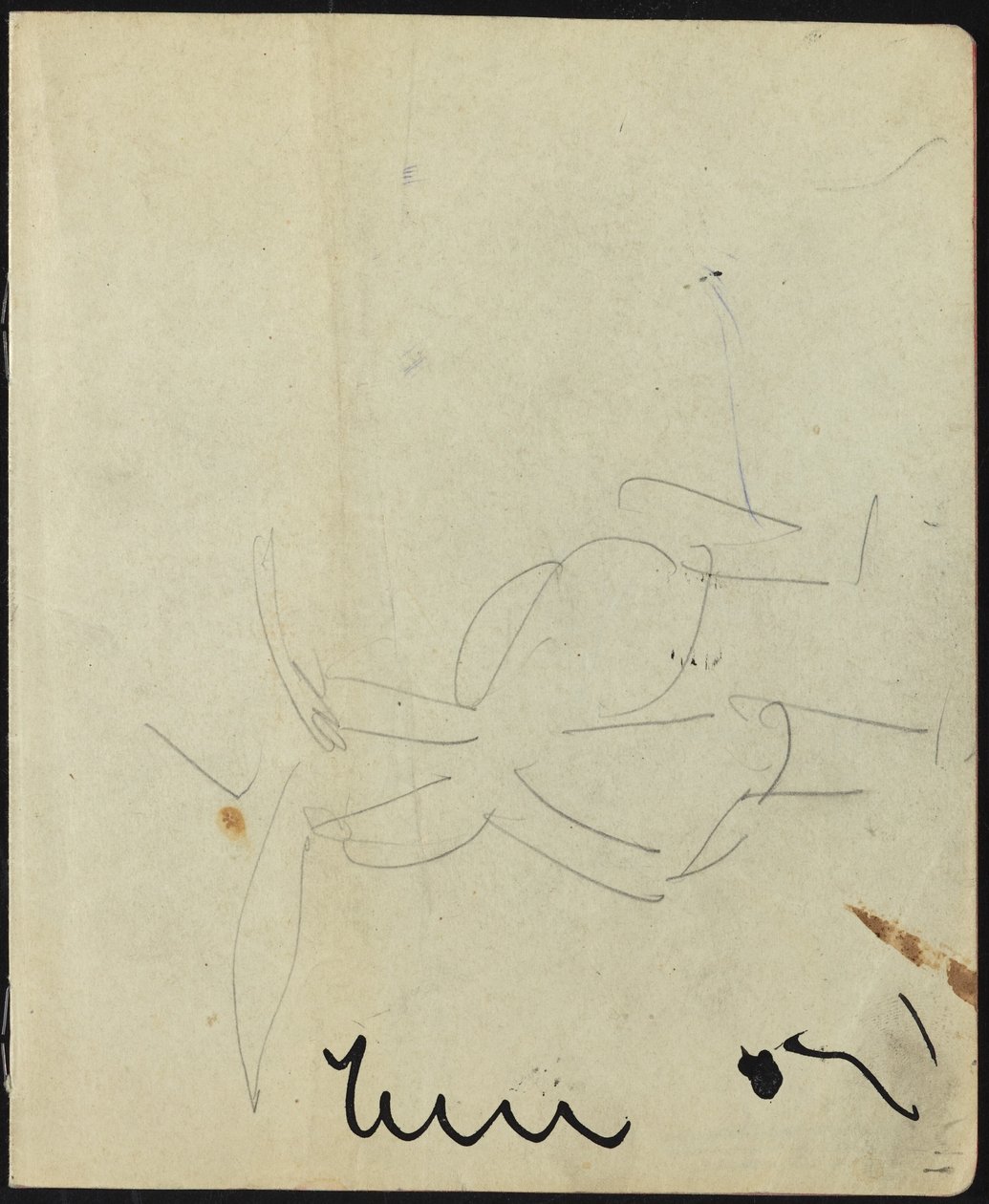 Dancers and Performers (Page from a Sketchbook) by Ernst Ludwig Kirchner