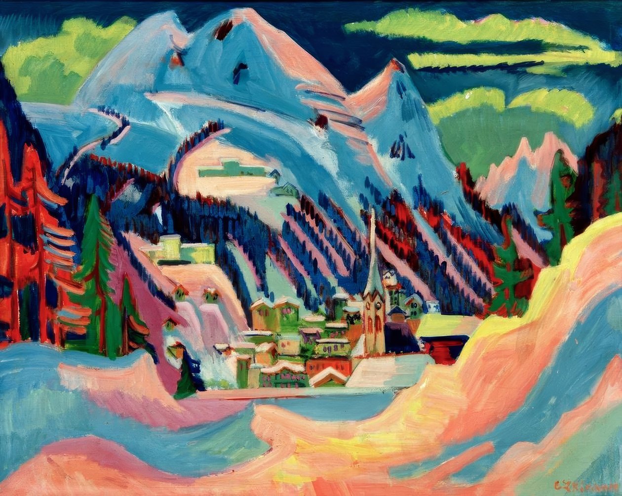 Davos in Winter by Ernst Ludwig Kirchner