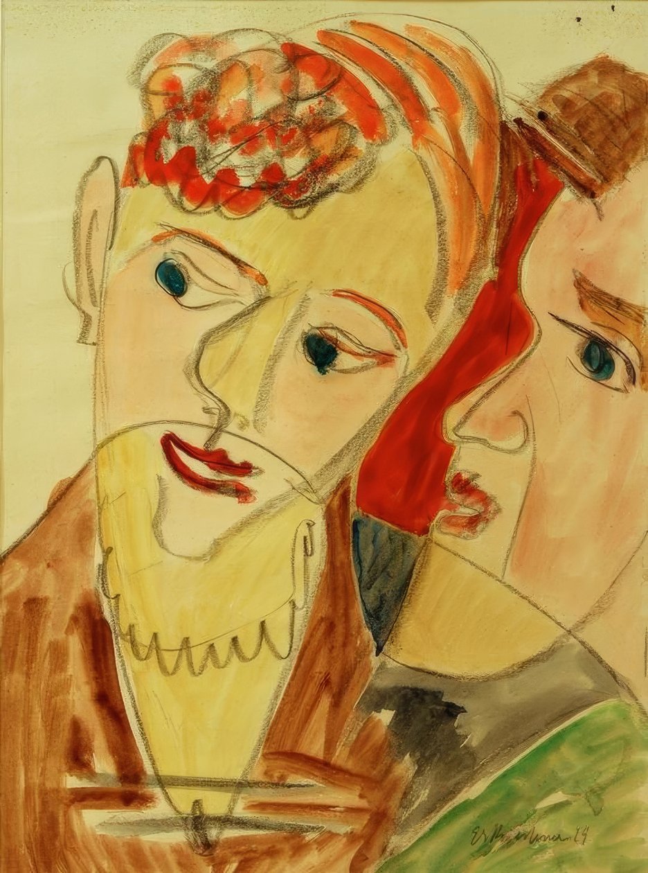 The Hembusse (Lovers H.) by Ernst Ludwig Kirchner