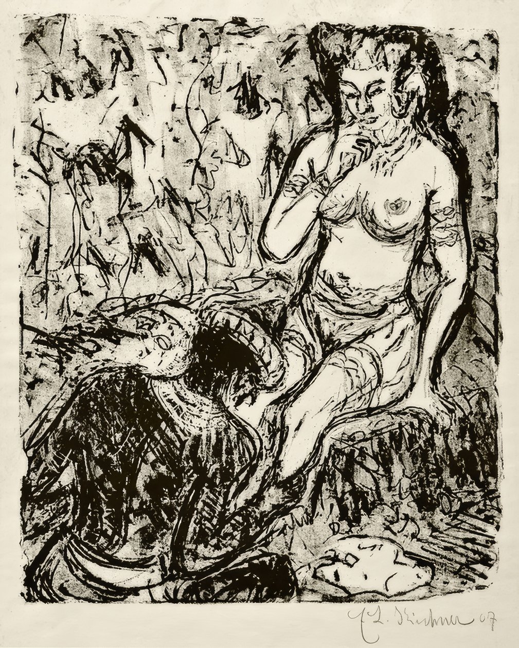The Homage by Ernst Ludwig Kirchner
