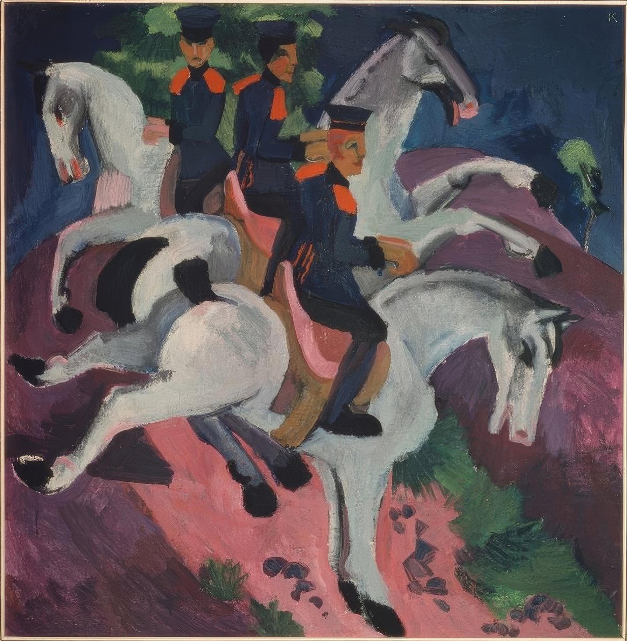 The Riding School by Ernst Ludwig Kirchner