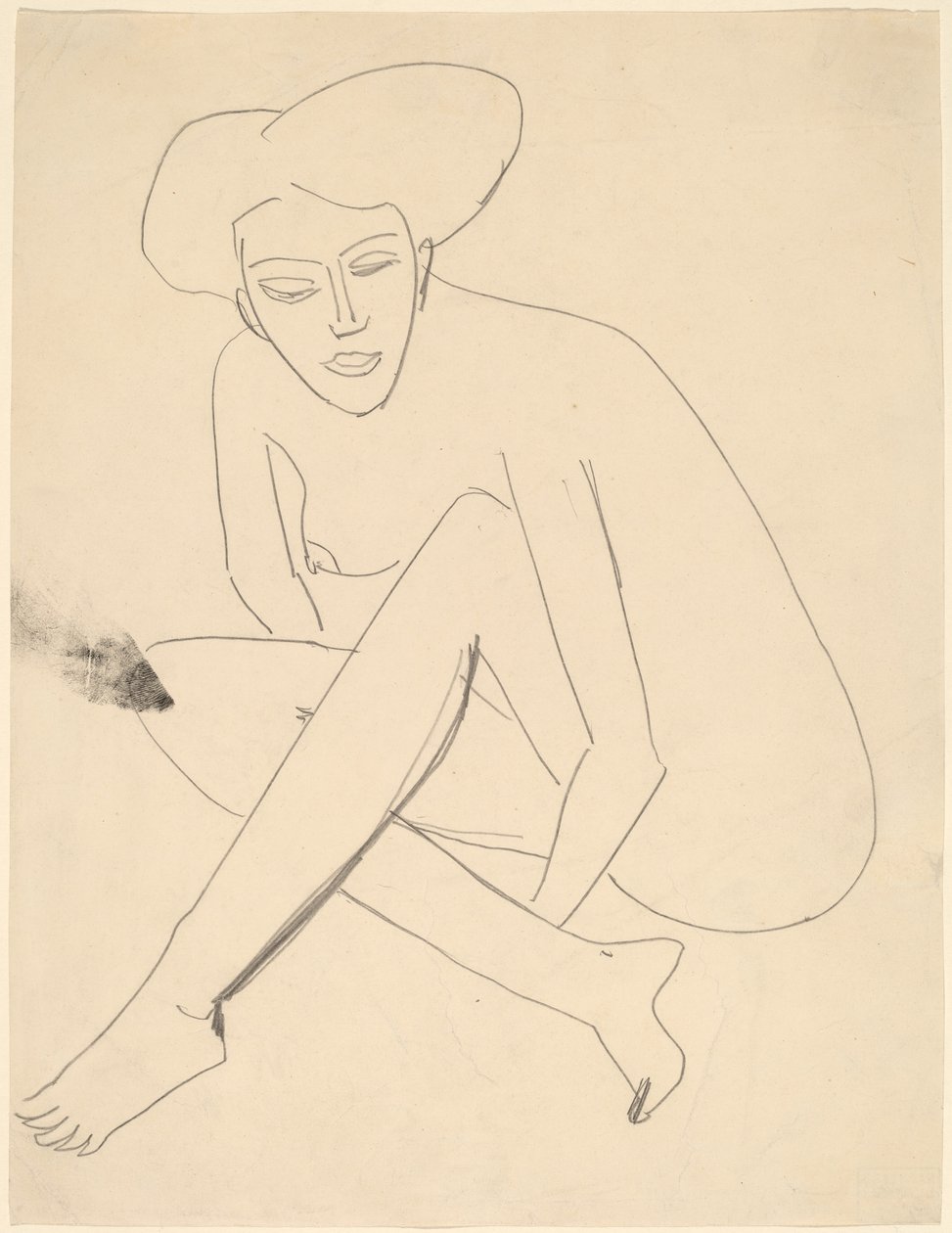 Dodo Seated by Ernst Ludwig Kirchner