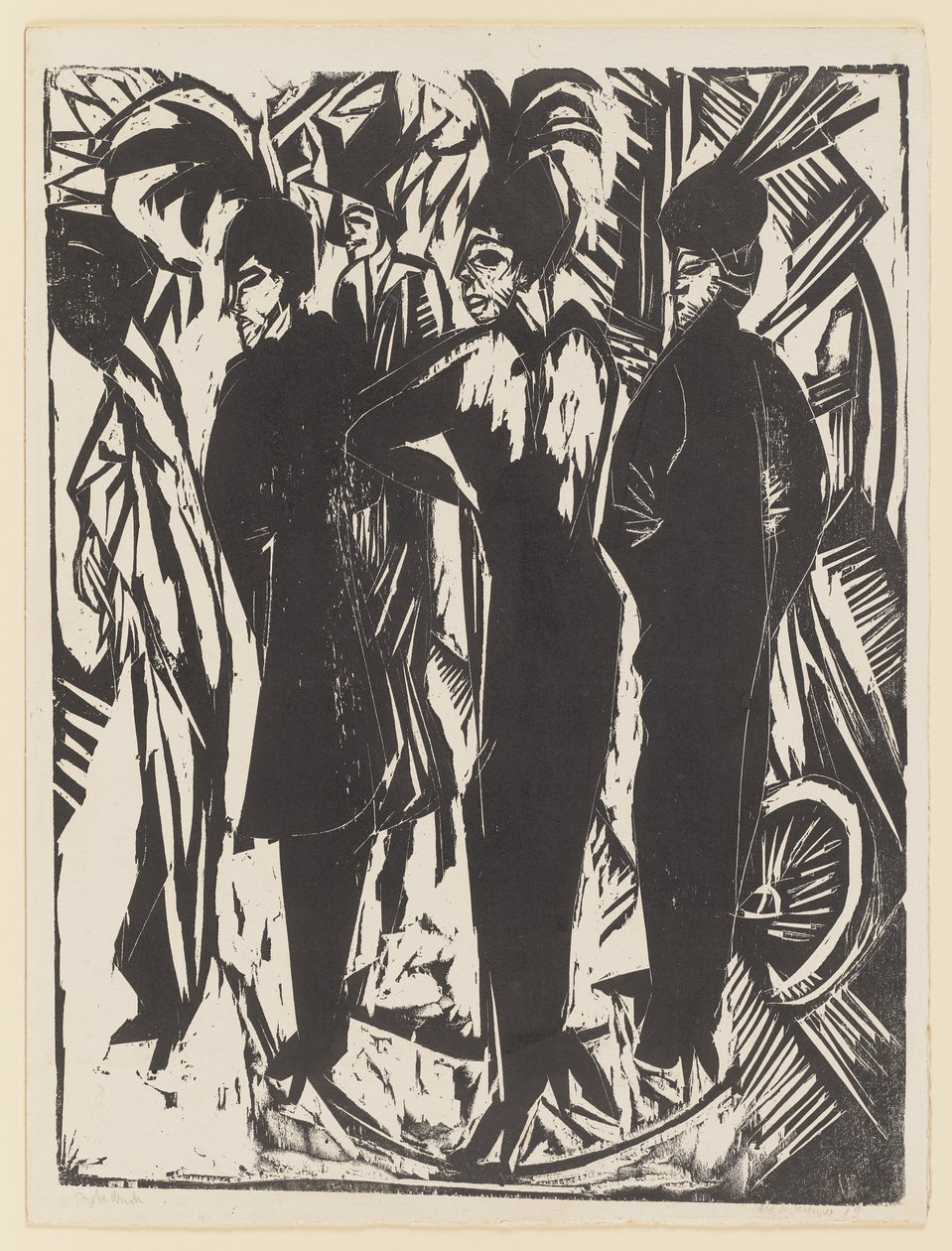 Five Cocottes by Ernst Ludwig Kirchner