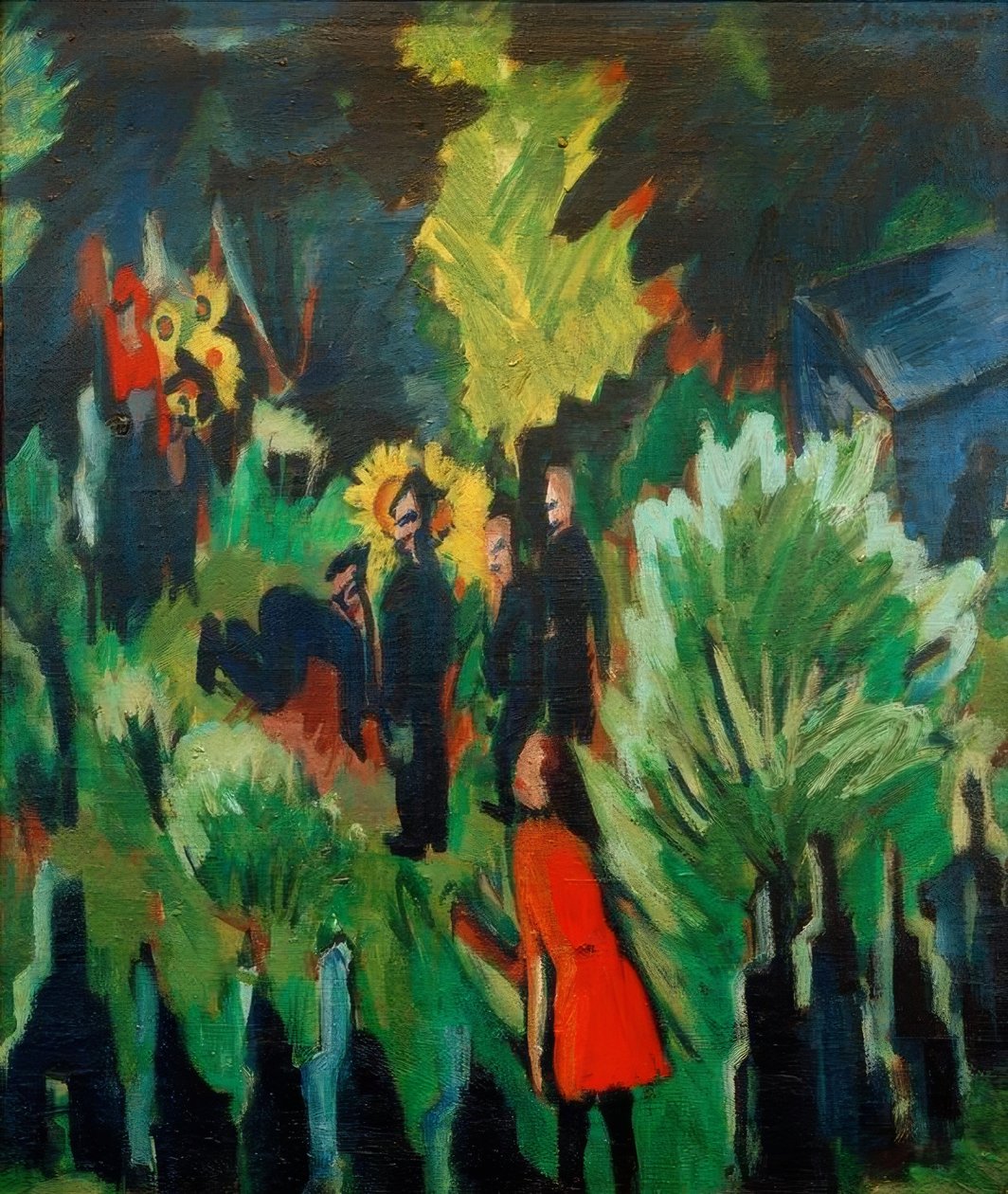 Graef Garden in Jena by Ernst Ludwig Kirchner
