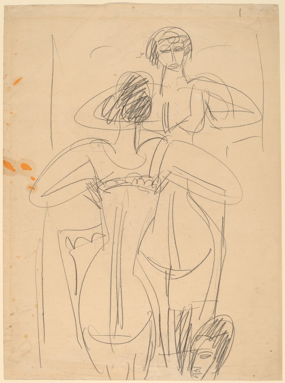 Girl Before a Mirror by Ernst Ludwig Kirchner
