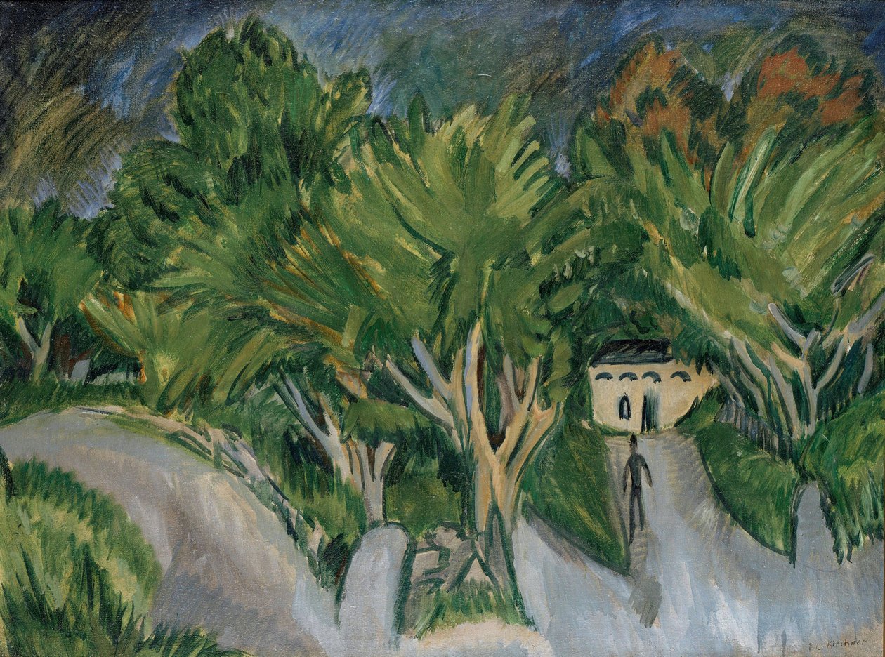 House under Trees (Fehmarn) by Ernst Ludwig Kirchner
