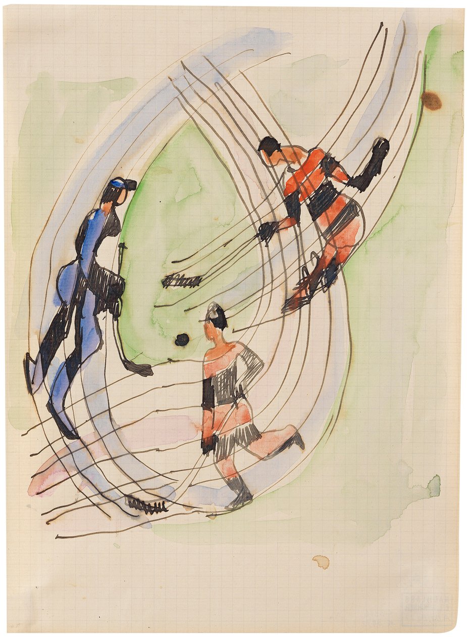 Hockey Players by Ernst Ludwig Kirchner