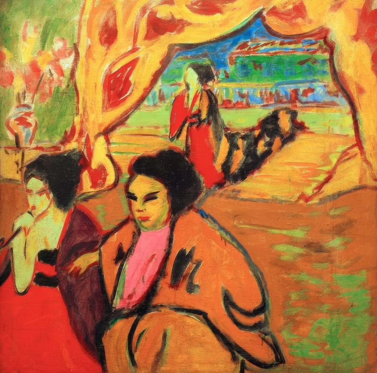 Japanese Theater by Ernst Ludwig Kirchner