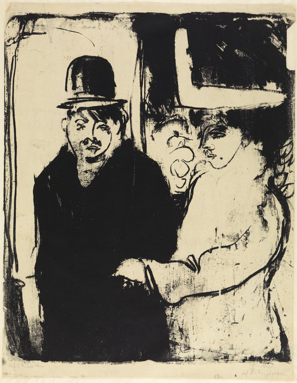 Cocotte and Pimp by Ernst Ludwig Kirchner