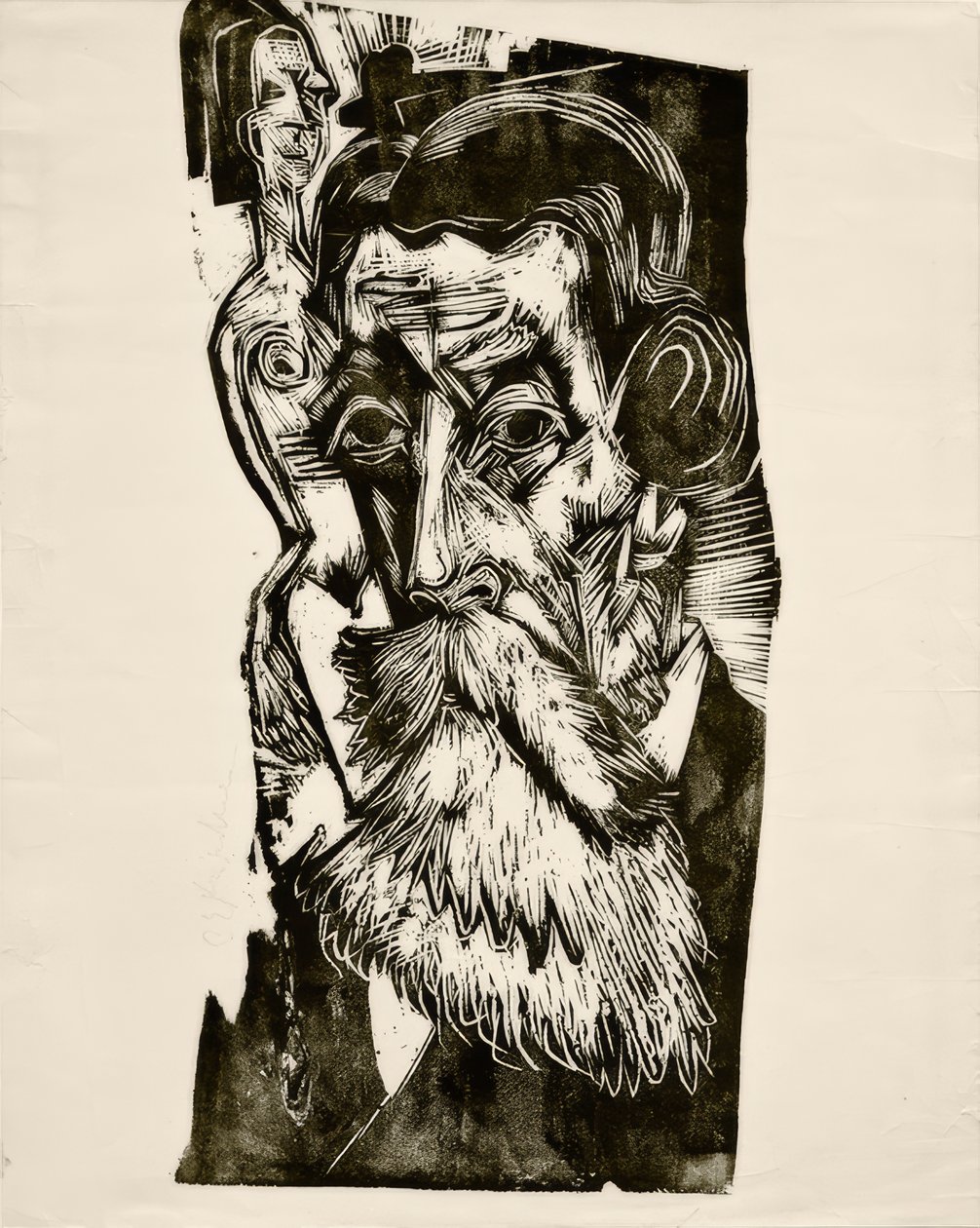 Head of Ludwig Schames by Ernst Ludwig Kirchner