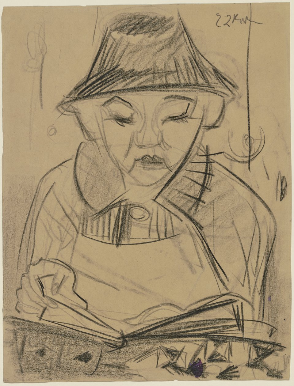 Reading Boy by Ernst Ludwig Kirchner