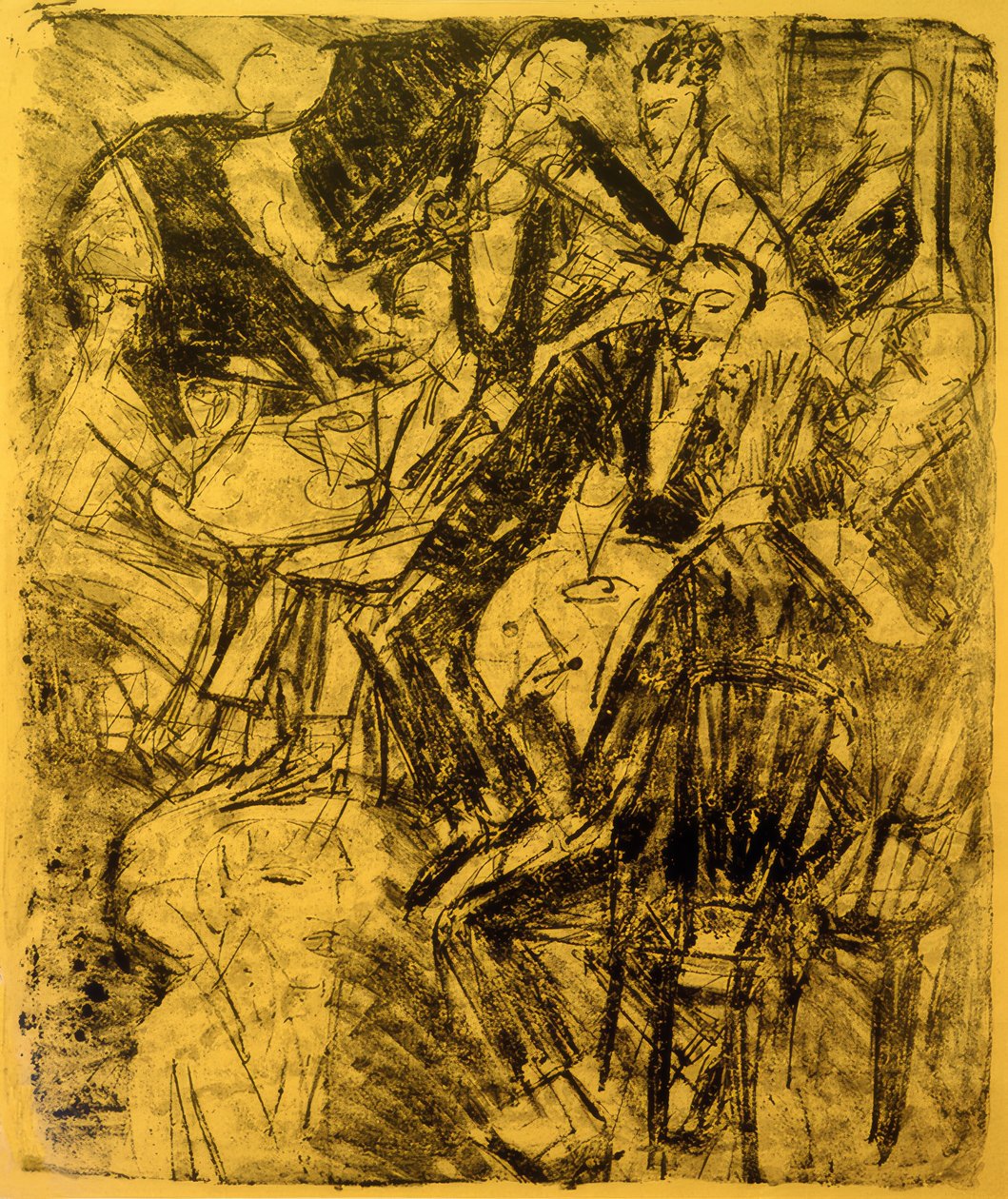 Music Restaurant by Ernst Ludwig Kirchner
