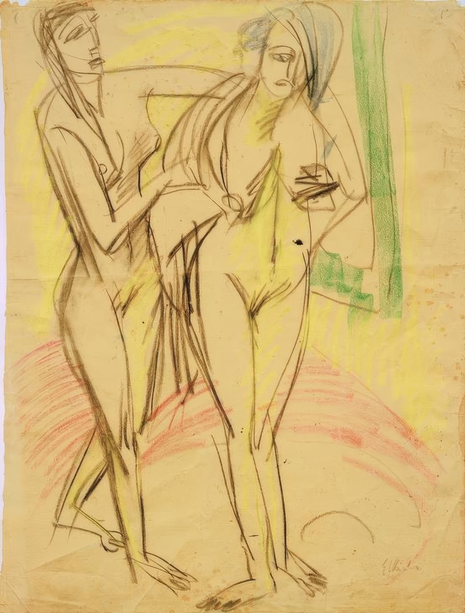 After the Bath by Ernst Ludwig Kirchner
