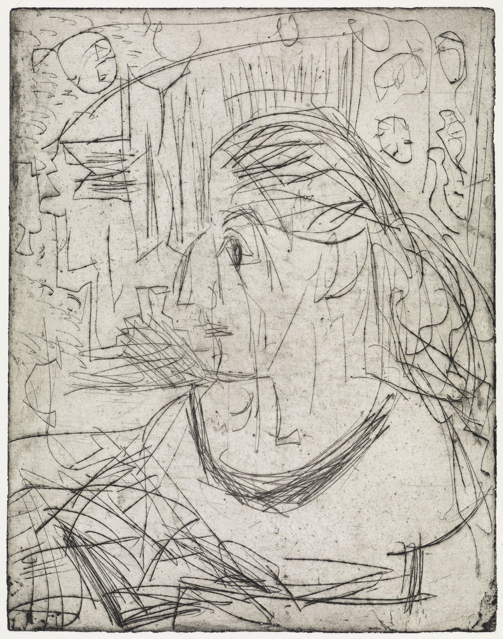 Naked Girl by the Stove/Sick Woman by Ernst Ludwig Kirchner