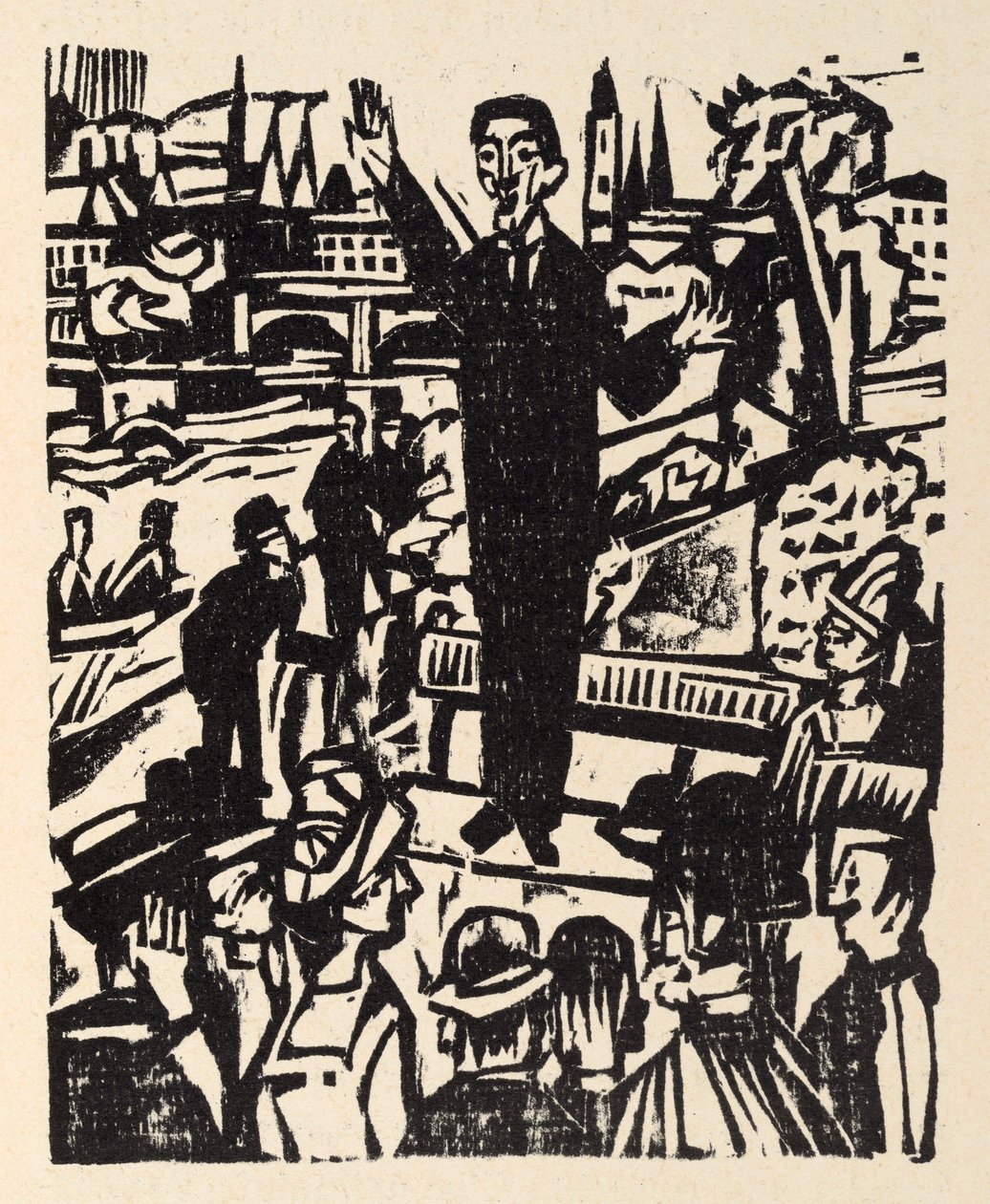 Beside the Highway. Stories by Jakob Bosshart. The Apostle of Peace - The Speaker by Ernst Ludwig Kirchner