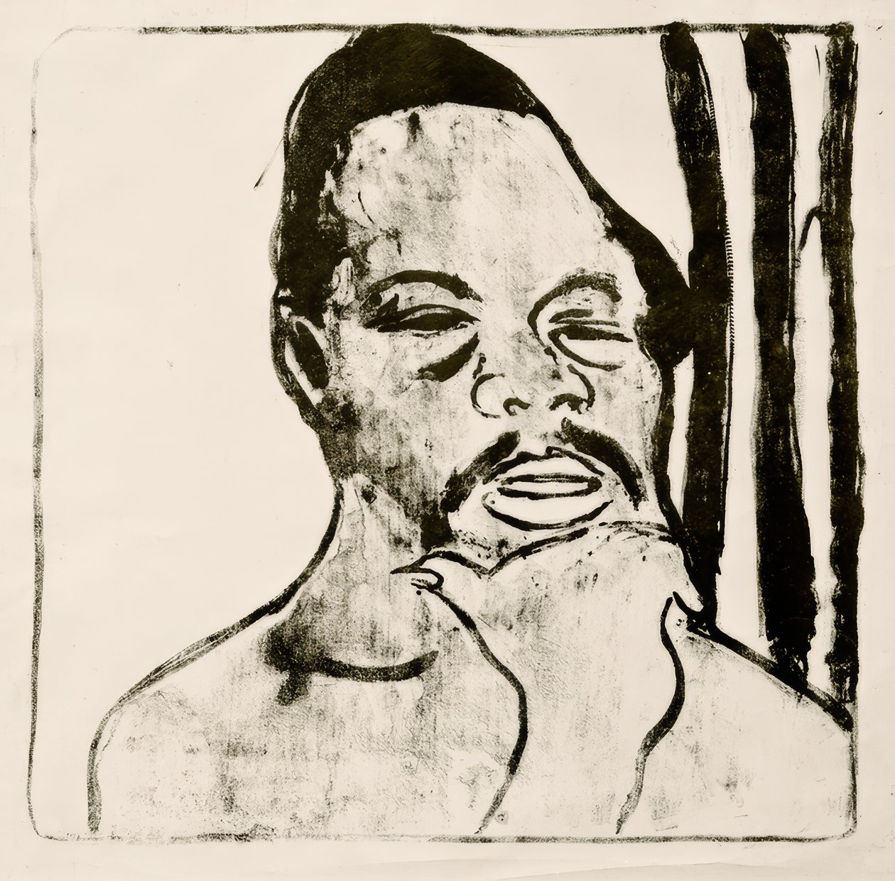 Negro Head by Ernst Ludwig Kirchner
