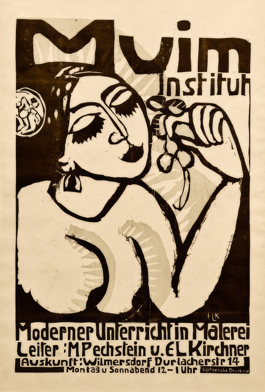 Muim Institute Poster by Ernst Ludwig Kirchner